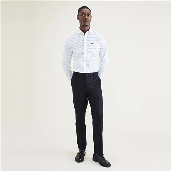 Dockers A520900010 001 Black Erkek Sıgnature Staın Defender Creased Slım Fıt Pantolon