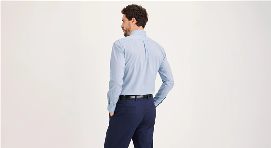 Dockers A693200100 400 Blue Erkek Sıgnature Staın Defender Slım Fıt Gomlek