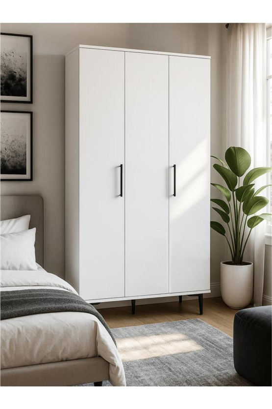Dorpek Nuna 3 Kapaklı Gardırop – 180x90 cm Genç ve Yatak Odası Dolabı