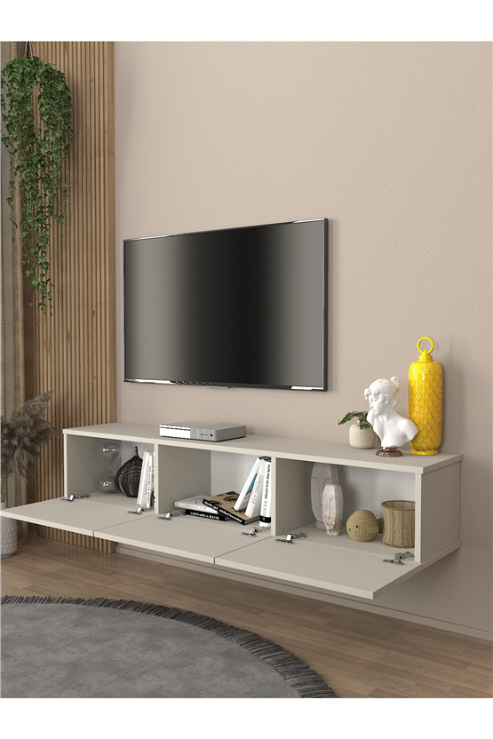 Dorpek Pergamon TV ünitesi & Sehpası 150 cm Kumtaşı