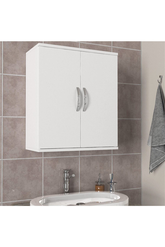 Dorpek Ravi İki Kapaklı Banyo Dolabı Beyaz