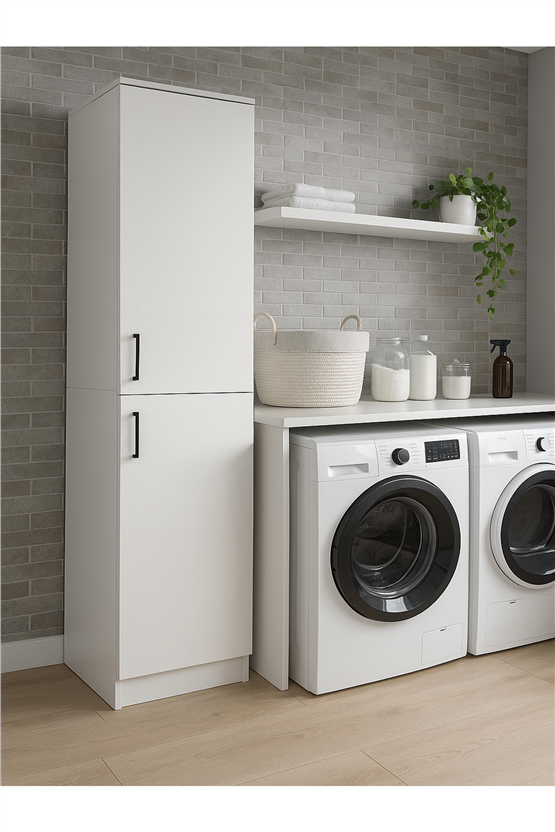 Dorpek Rovi Banyo Dolabı & Kiler Dolabı, Çok Amaçlı Dolap - Ütü Masası Dolabı | Beyaz