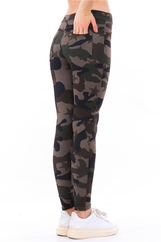 Dynamic 182 Baskılı Kamuflaj Desen Pantolon Tayt