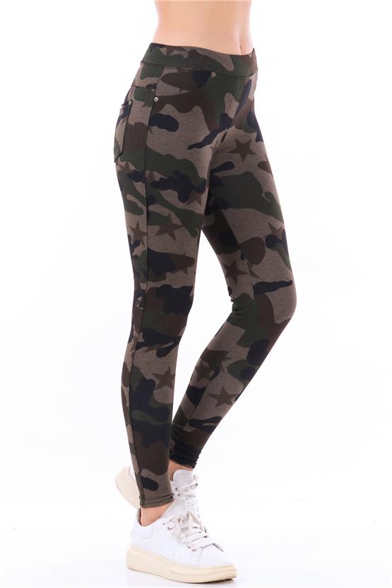 Dynamic 182 Baskılı Kamuflaj Desen Pantolon Tayt