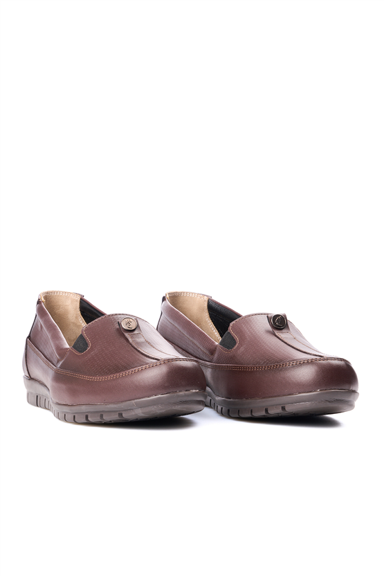 Edik M184 Kahverengi Kadın Comfort Ayakkabı