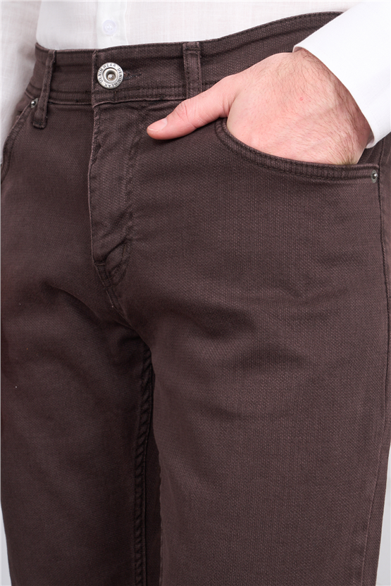 Efc AX7 Kahve Erkek Kot Pantolon