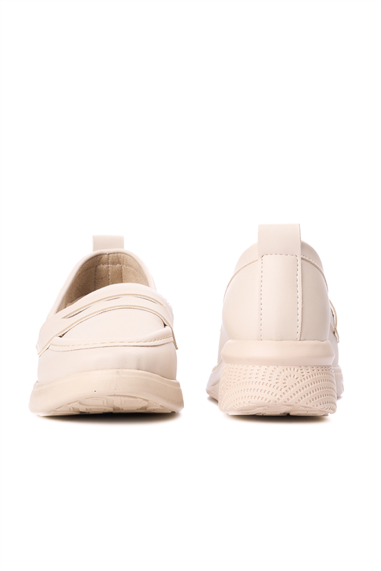 Elmisa 058 Bej Kadın Loafer Ayakkabı