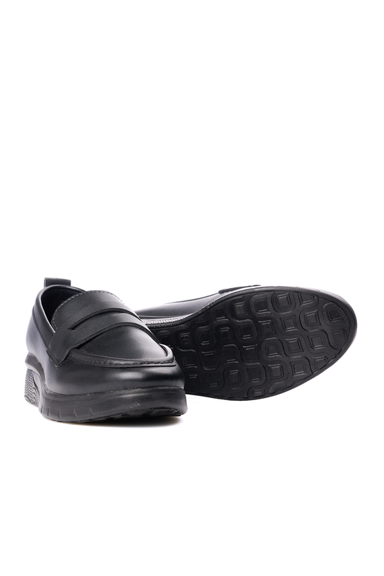 Elmisa 058 Siyah Kadın Loafer Ayakkabı