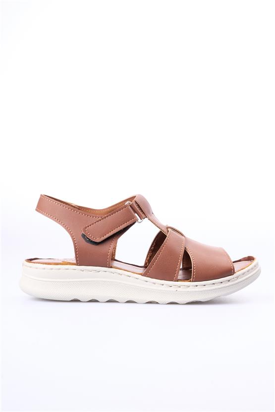 Elmisa 500 Kahve Kadın Sandalet