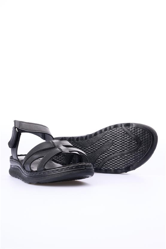 Elmisa 506 Siyah Kadın Sandalet