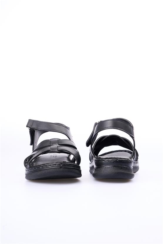 Elmisa 506 Siyah Kadın Sandalet