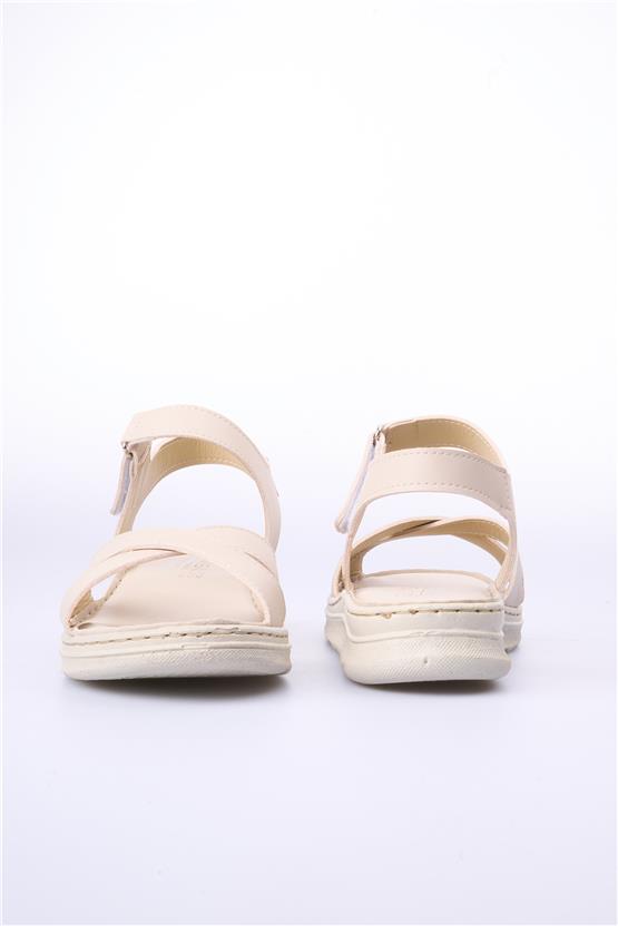 Elmisa 507 Bej Kadın Sandalet