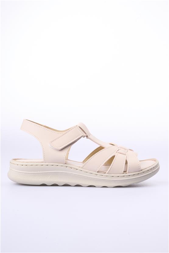 Elmisa 510 Bej Kadın Sandalet