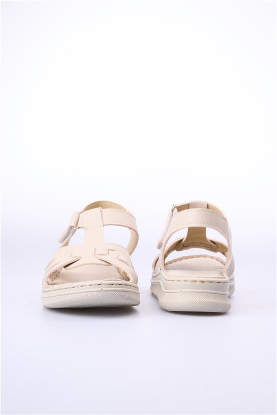 Elmisa 510 Bej Kadın Sandalet