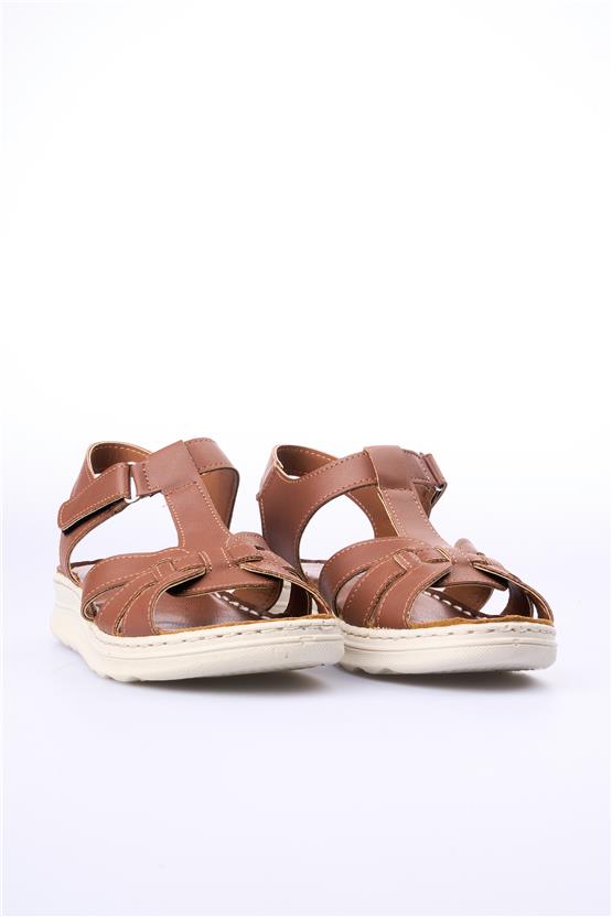 Elmisa 510 Kahve Kadın Sandalet