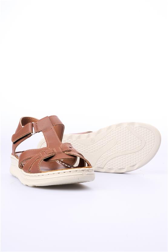 Elmisa 510 Kahve Kadın Sandalet