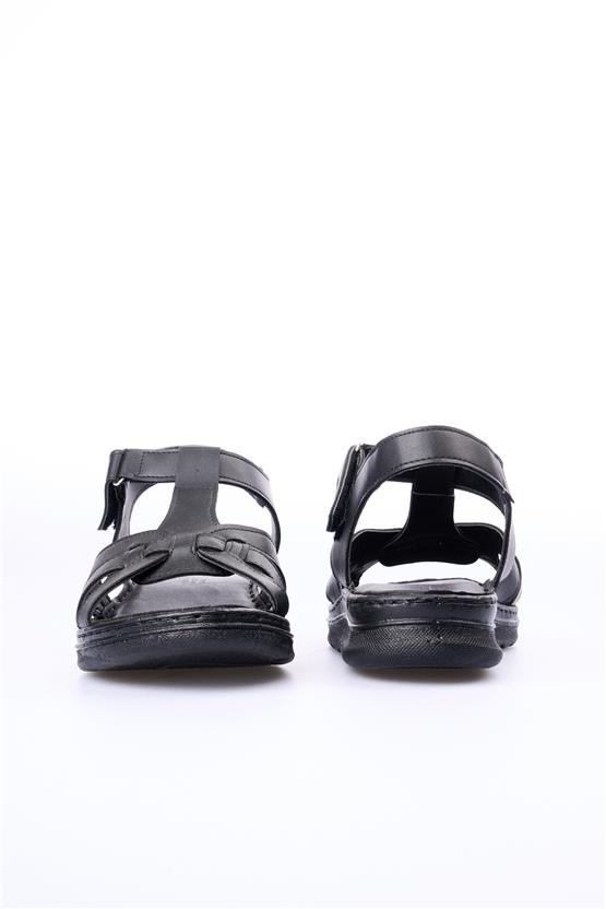 Elmisa 510 Siyah Kadın Sandalet