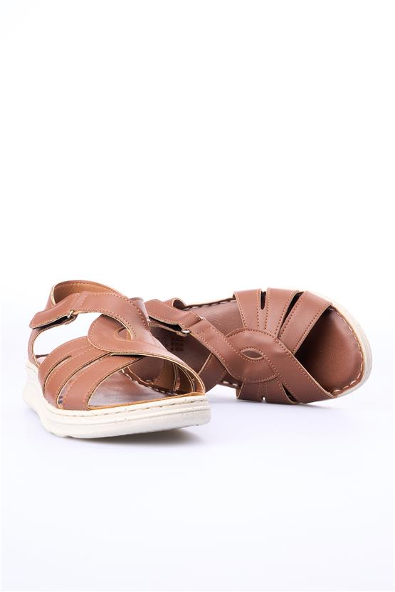 Elmisa 514 Kahve Kadın Sandalet