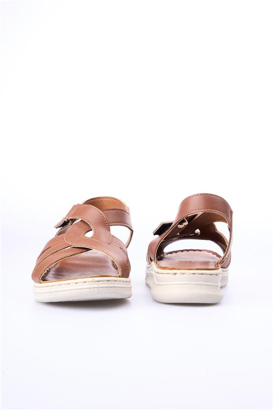 Elmisa 514 Kahve Kadın Sandalet