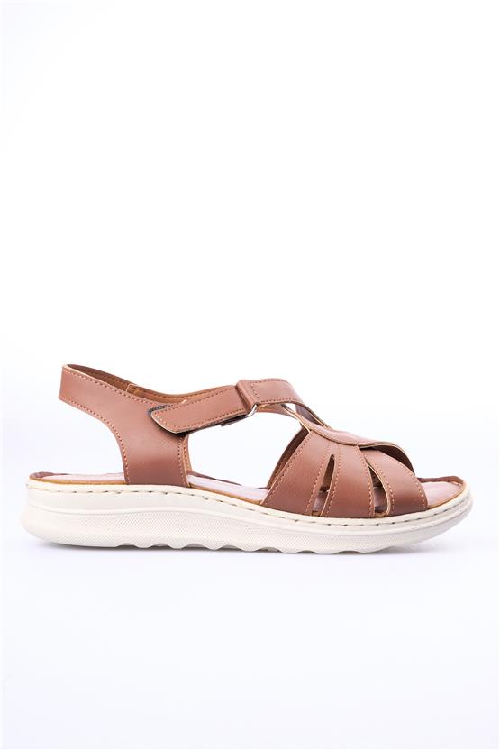 Elmisa 514 Kahve Kadın Sandalet