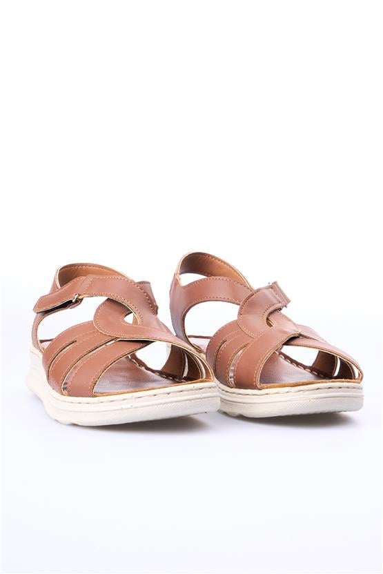 Elmisa 514 Kahve Kadın Sandalet