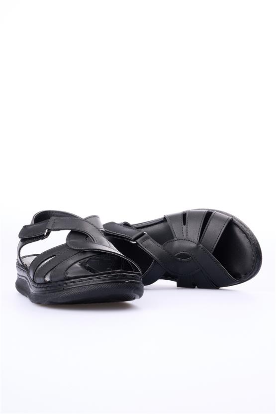 Elmisa 514 Siyah Kadın Sandalet