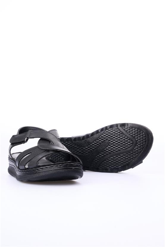 Elmisa 514 Siyah Kadın Sandalet