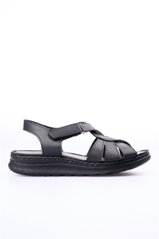 Elmisa 514 Siyah Kadın Sandalet