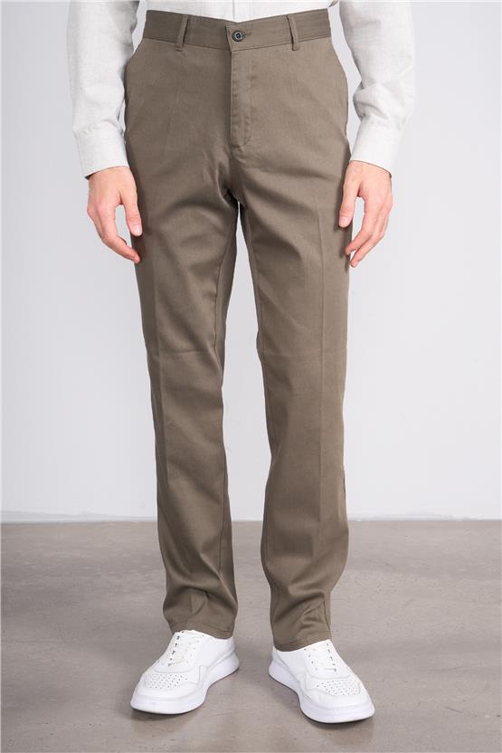 Erpant 1 Haki Erkek Pamuk Gabardin Regular Pantolon