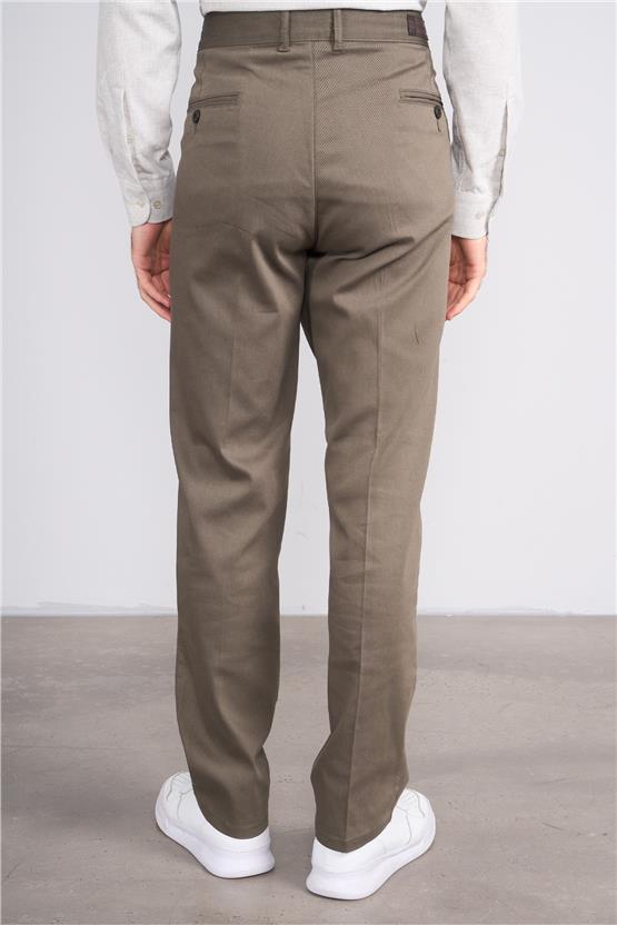 Erpant 1 Haki Erkek Pamuk Gabardin Regular Pantolon