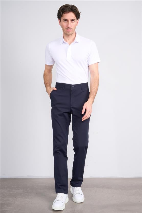 Erpant 1 Lacivert Erkek Pamuk Gabardin Regular Pantolon
