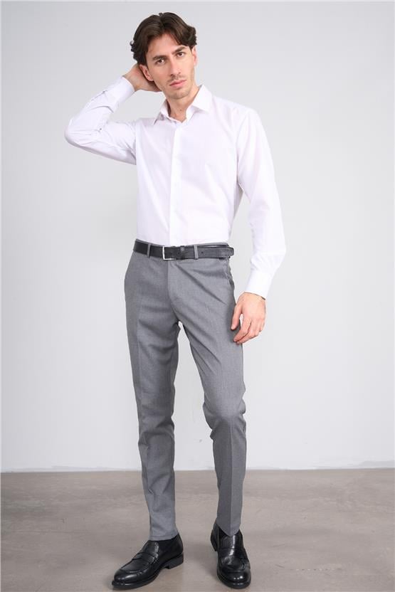 Erpant 10 Gri Erkek Poliviskon Venüs Slim Pantolon