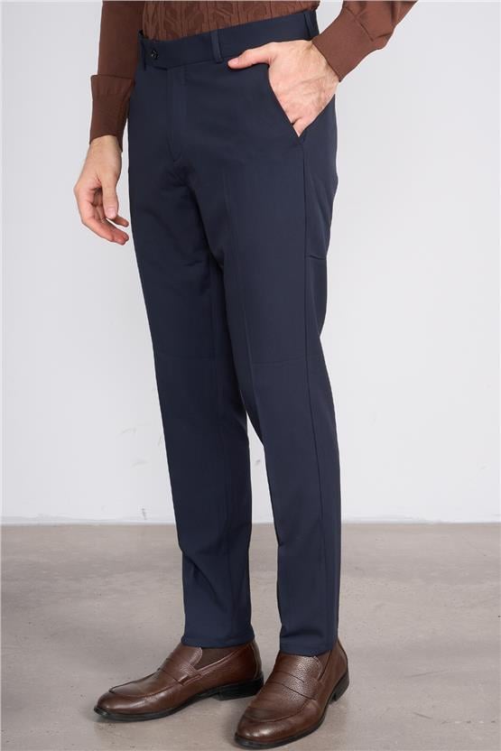 Erpant 10 Lacivert Erkek Poliviskon Venüs Slim Pantolon