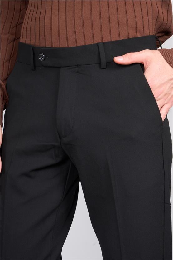 Erpant 10 Siyah Erkek Poliviskon Venüs Slim Pantolon