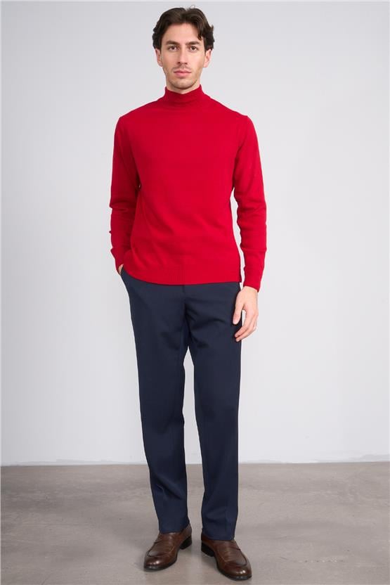 Erpant 12 Lacivert Erkek Flanel Regular Pantolon