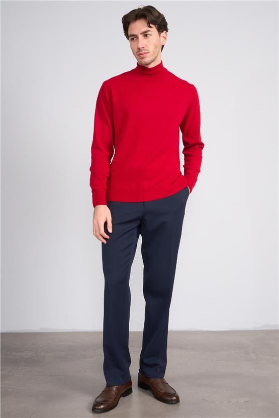 Erpant 12 Lacivert Erkek Flanel Regular Pantolon