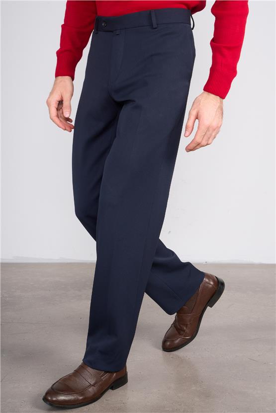 Erpant 12 Lacivert Erkek Flanel Regular Pantolon