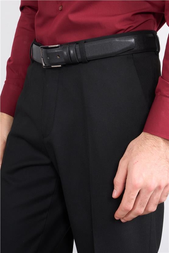 Erpant 12 Siyah Erkek Flanel Regular Pantolon