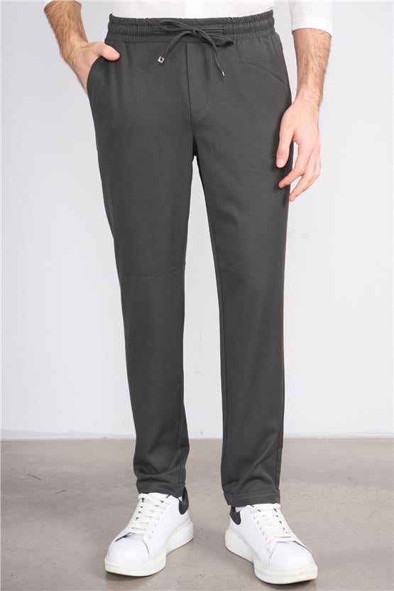 Erpant 13 Füme Erkek Gabardin Jogger Pantolon