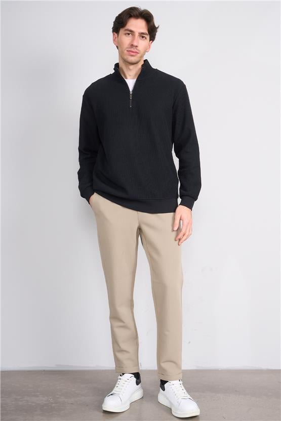 Erpant 14 Bej Erkek Duble Fast Jogger Poliviskon Pantolon