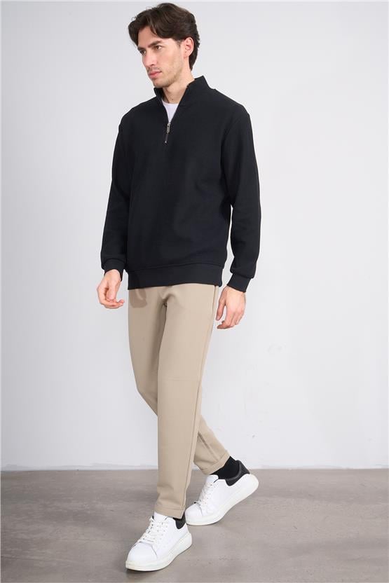 Erpant 14 Bej Erkek Duble Fast Jogger Poliviskon Pantolon