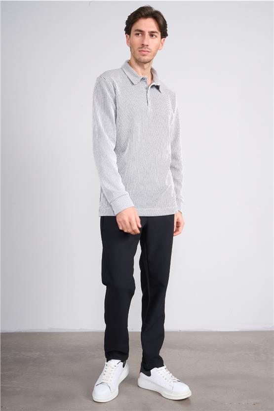 Erpant 14 Siyah Erkek Duble Fast Jogger Poliviskon Pantolon