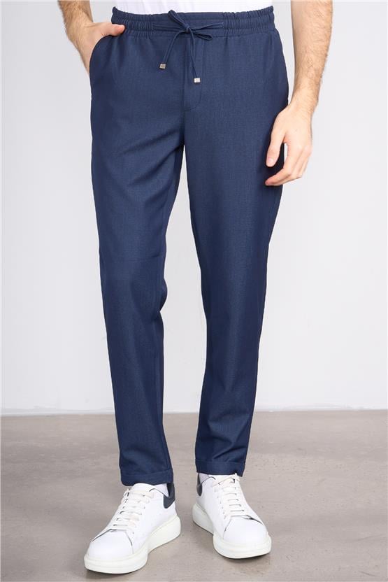 Erpant 15 Lacivert Erkek Melborn Jogger Poliviskon Pantolon