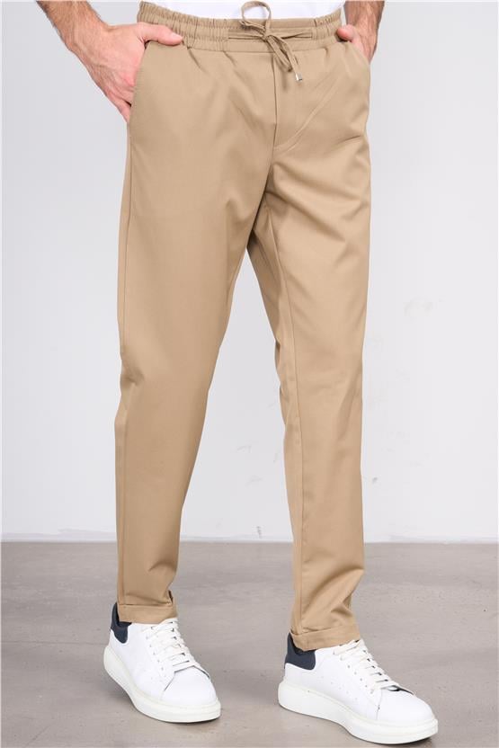 Erpant 16 Bej Erkek Venüs Jogger Poliviskon Pantolon