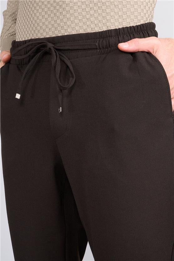 Erpant 16 Kahverengi Erkek Venüs Jogger Poliviskon Pantolon