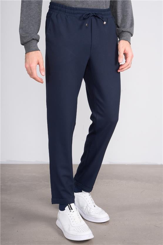 Erpant 16 Lacivert Erkek Venüs Jogger Poliviskon Pantolon
