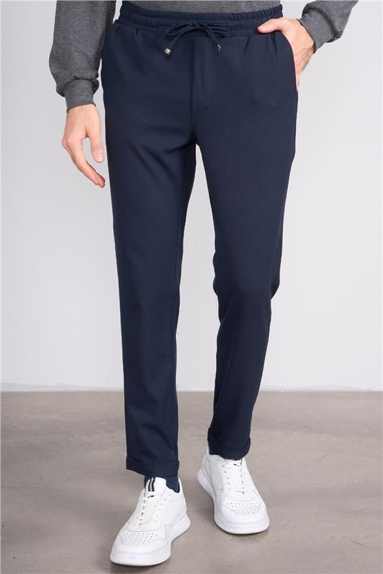 Erpant 16 Lacivert Erkek Venüs Jogger Poliviskon Pantolon