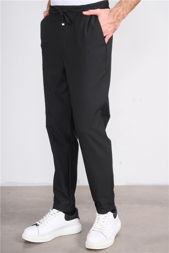 Erpant 16 Siyah Erkek Venüs Jogger Poliviskon Pantolon