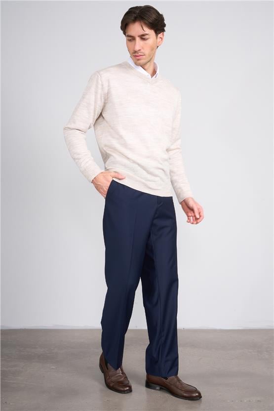 Erpant 7 Lacivert Erkek Poliviskon Ithal Regular Pantolon