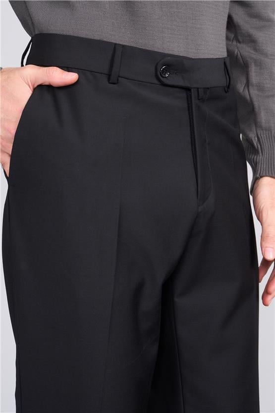 Erpant 7 Siyah Erkek Poliviskon Ithal Regular Pantolon